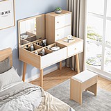 שידת איפור דגם MSH-10-28 צבע עץ מבית ROSSO ITALY שידת איפור דגם MSH-10-28 צבע עץ מבית ROSSO ITALY