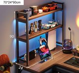 ארגונית יחידת מדפי אחסון לשולחן מחשב גיימינג רוחב 70 סמ דגם RSM-6008 מבית ROSSO ITALY ישירות מהיבואן ארגונית יחידת מדפי אחסון לשולחן מחשב גיימינג רוחב 70 סמ דגם RSM-6008 מבית ROSSO ITALY ישירות מהיבואן